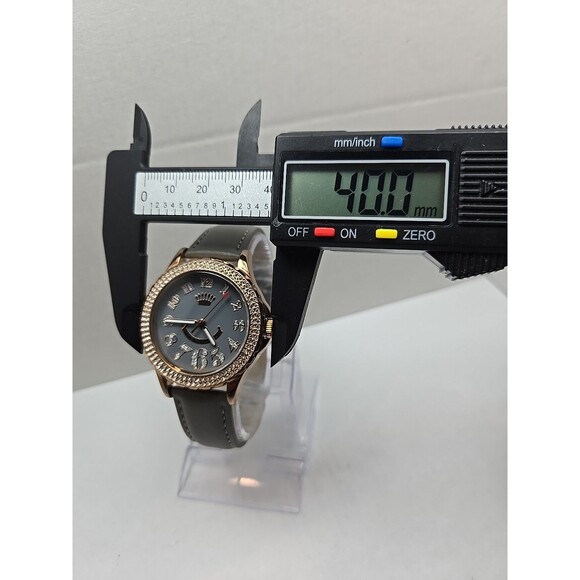 Juicy Couture Black Label Rose Gold Crystal Bezel Watch New Battery Womens Y2K main image 8